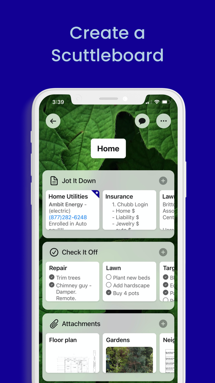 The Scuttle Life. Organized.