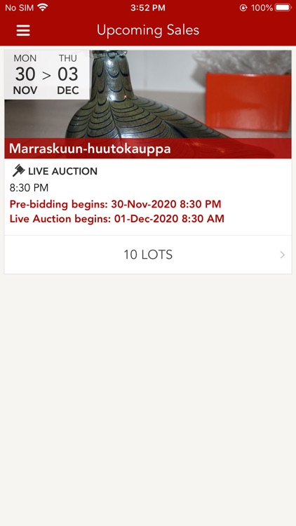 Vilin valinnan Huutokauppa