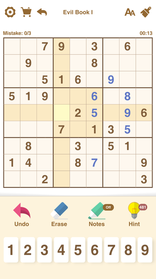#4. Sudoku Book - Number Puzzle (iOS) By: 建刚 范
