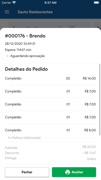 SDelivery para empresas Screenshot