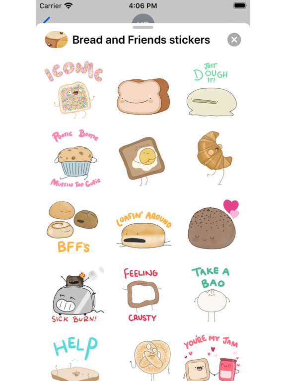 Screenshot #2 for Bread and Friends stickers