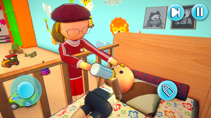 Stickman Newborn Babysitter 3D