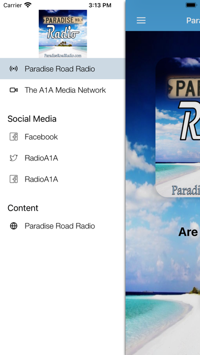 Paradise Road Radio Screenshot