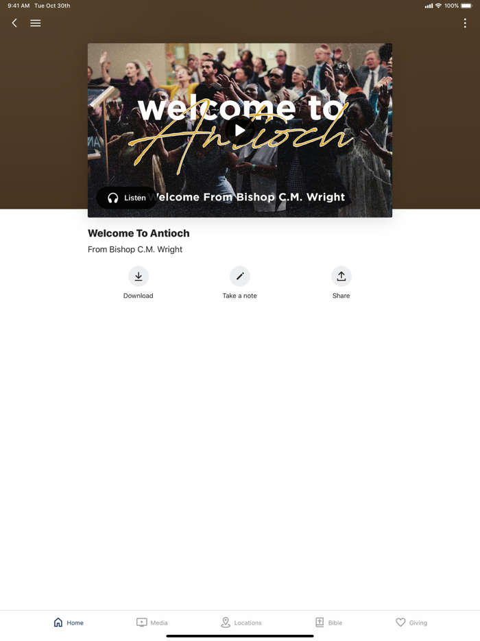 Antioch The Apostolic Church