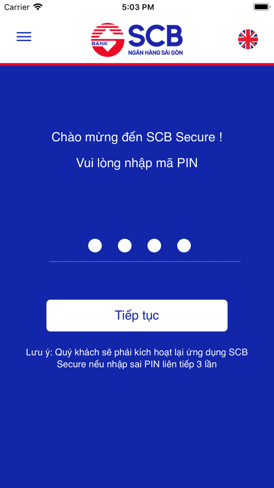 #3. SCB Secure (iOS) By: Sai Gon Joint Stock Commercial Bank
