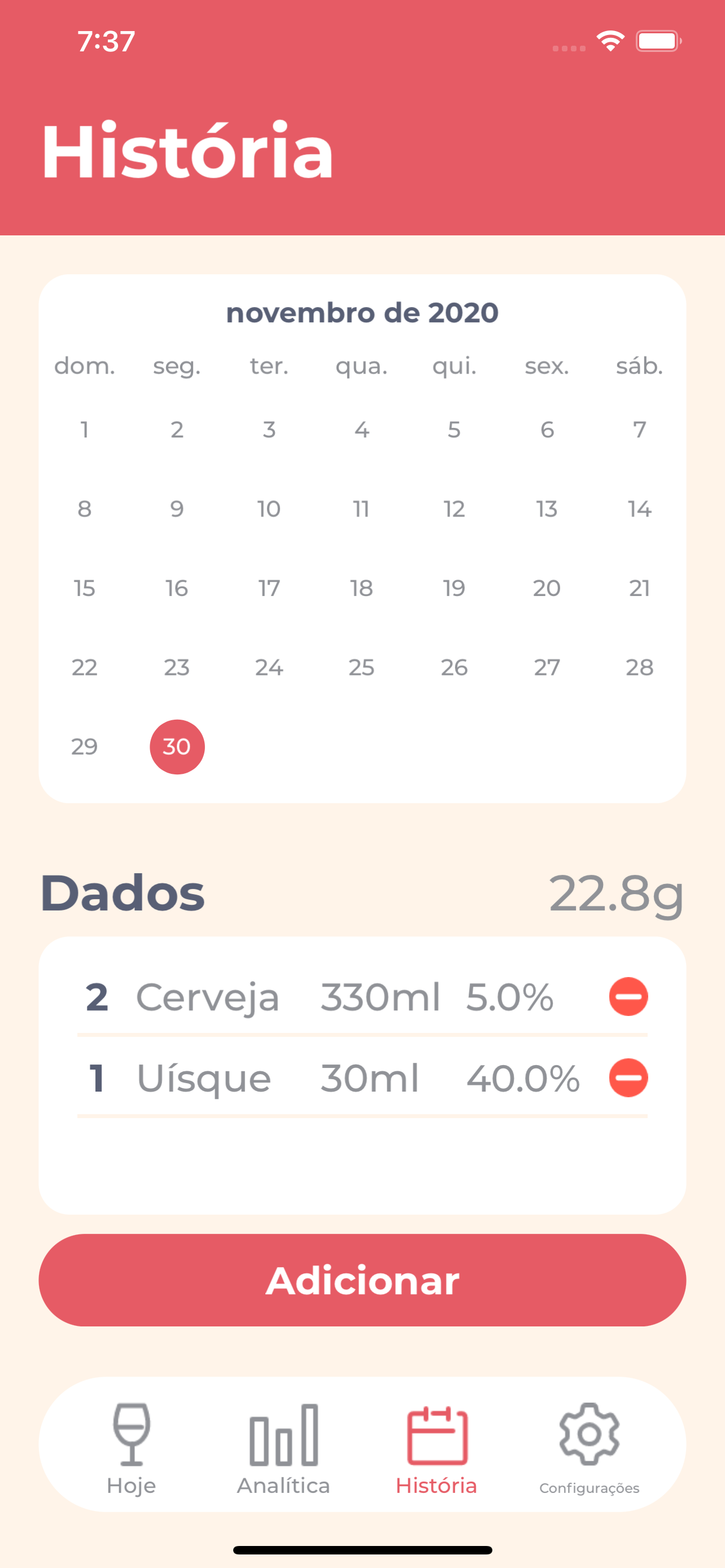 Drinking Log