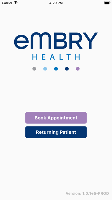 Embry Health Patient App Screenshot