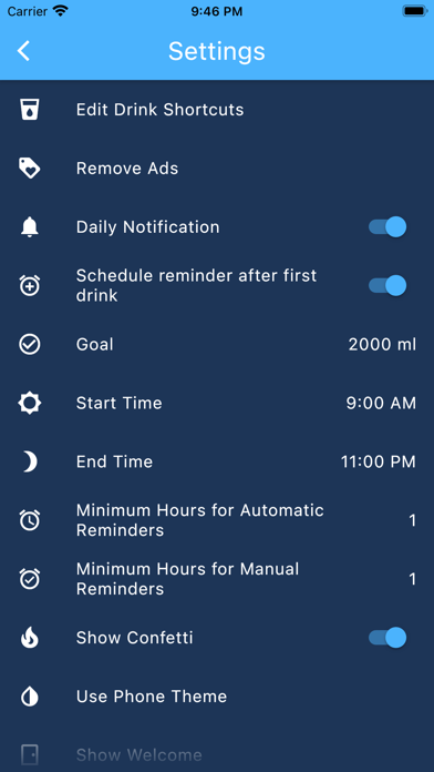 Glug: Drink Water Reminders Screenshot