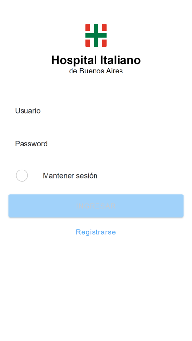 Hospital Italiano - Intranet Screenshot
