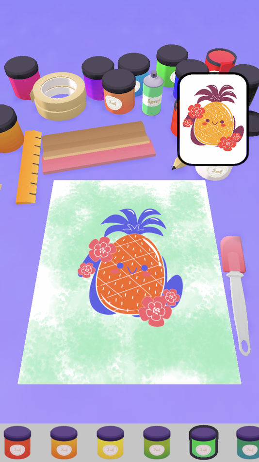 #7. Silk Screen Coloring (iOS) Podle: TwoDoor Games