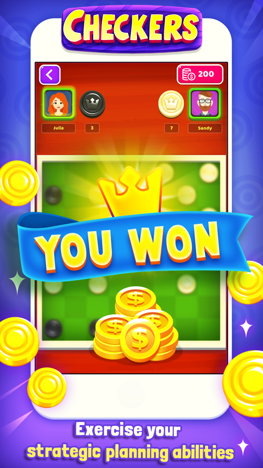 #5. Checkers: Fun Board Game (iOS) 由: Droid-Veda LLP