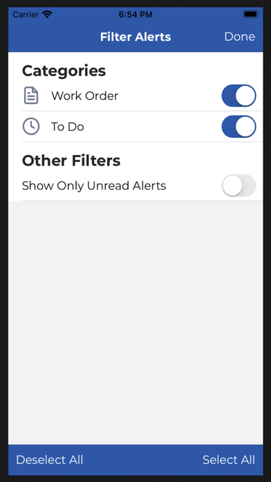 ServiceBox Mobile Screenshot