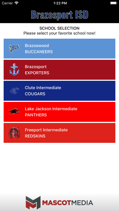 Brazosport ISD Athletics Screenshot