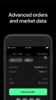 coinbase pro iphone screenshot 3