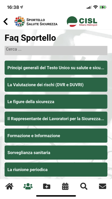 Salute Sicurezza CISL Milano Screenshot