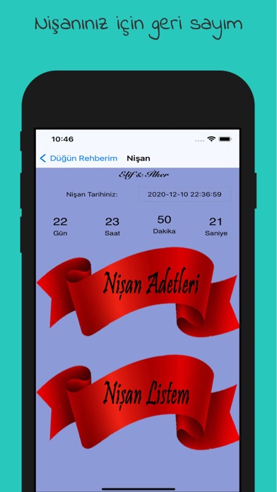 Düğün Rehberi ve Sayacı Screenshot