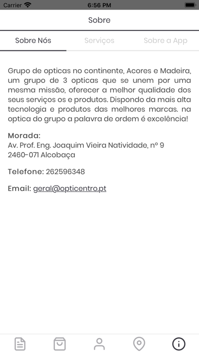 Óptica do Grupo Screenshot