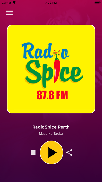 RadioSpice Perth Screenshot