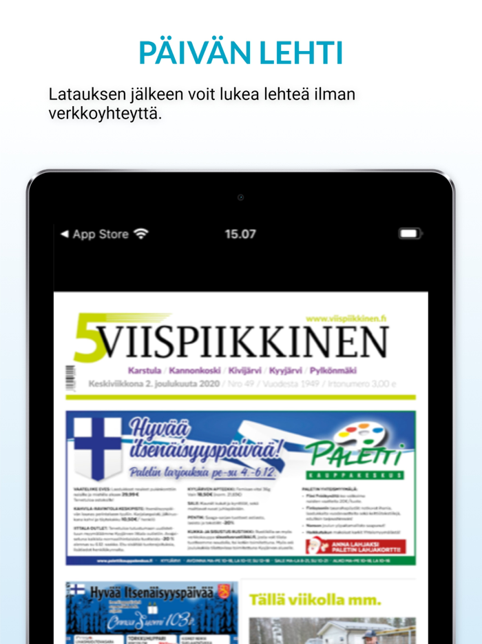 Viispiikkinen päivän lehti