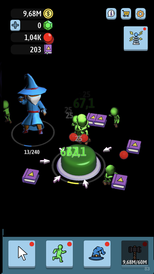 #6. Green button: Idle clicker (iOS) 来自: Liudmyla Petryshyn
