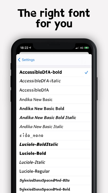 Dyslexia fonts screenshot-5