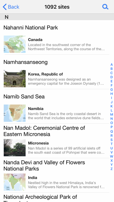 UNESCO World Heritage Screenshot