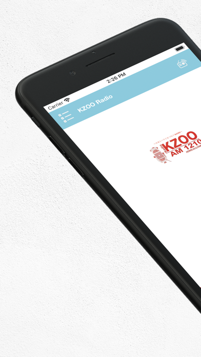 KZOO Radio Screenshot