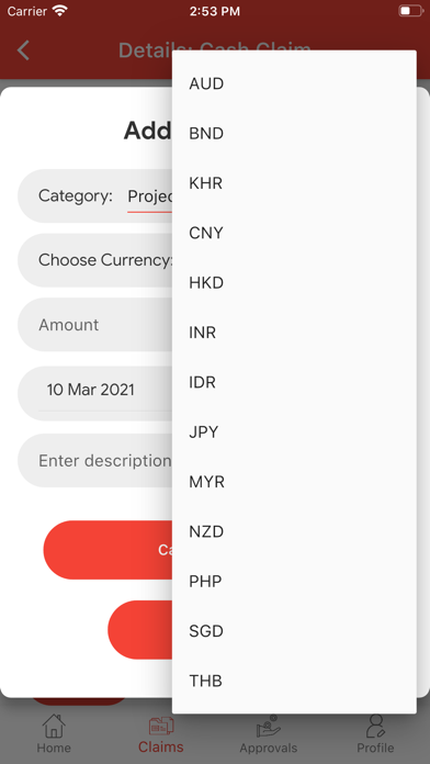 Engagenova eClaims Screenshot