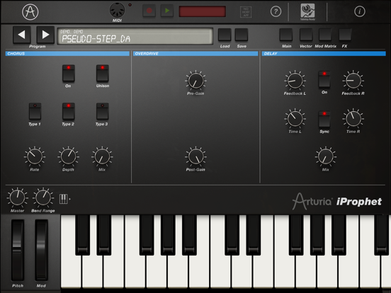 iProphet Synthesizer iPad app afbeelding 5