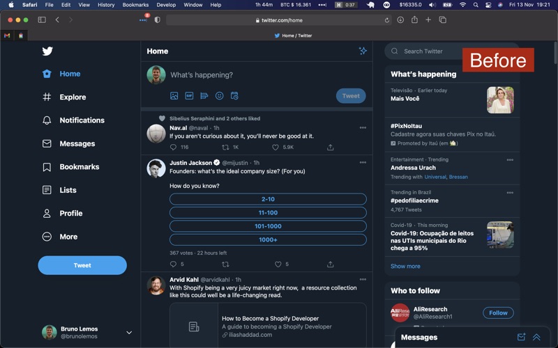 Simplified for Twitter скриншот программы 2