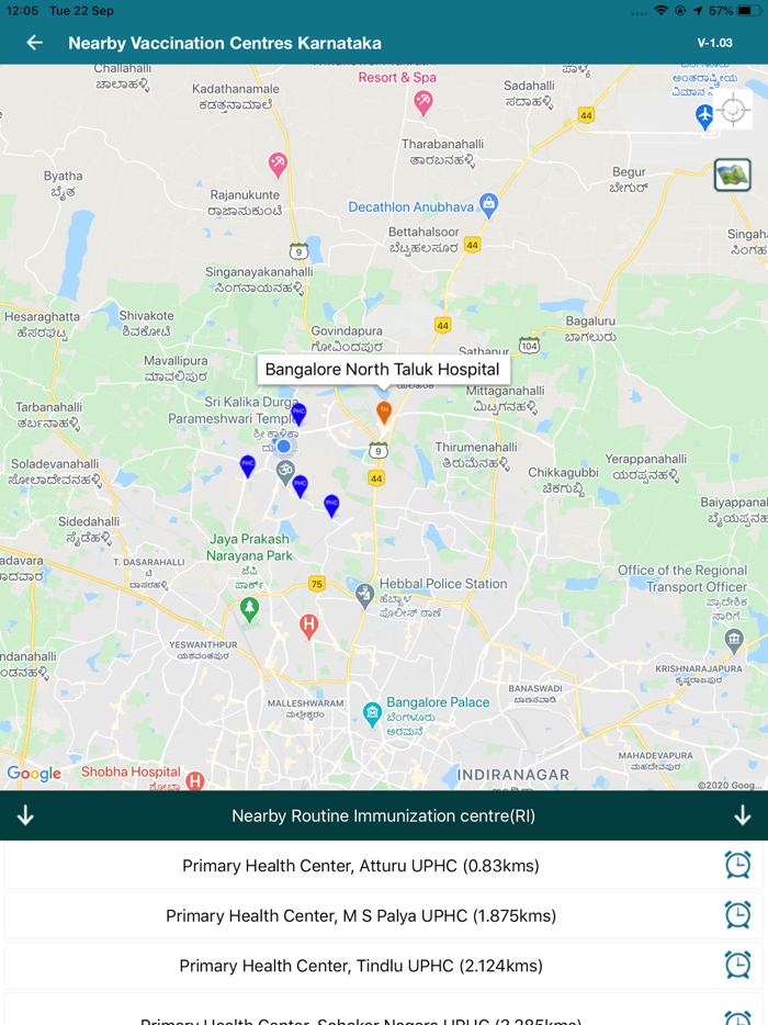 Vaccination Centres Karnataka