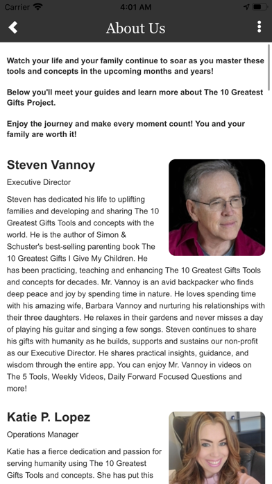 The 10 Greatest Gifts Project Screenshot