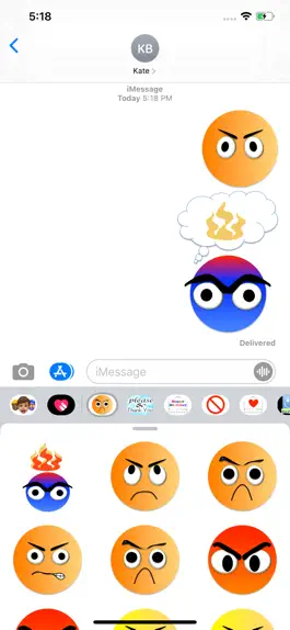 Game screenshot grumpy stickers apk