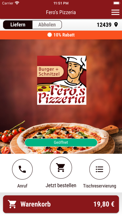Screenshot #1 pour Fero‘s Pizzeria