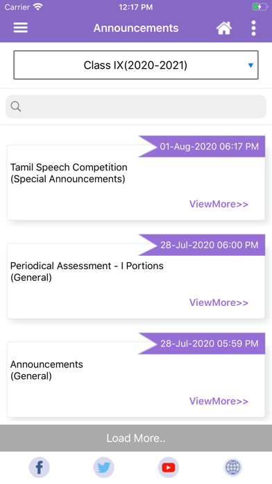 Mount Zion School App Screenshot