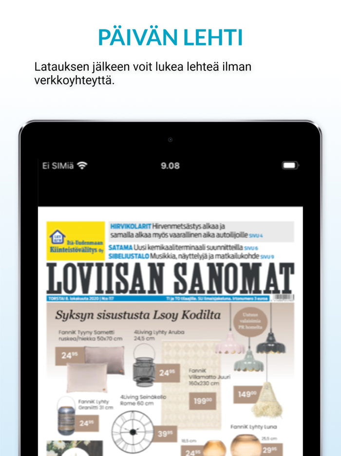 Loviisan Sanomat päivän lehti