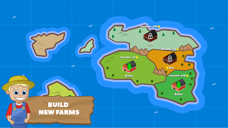 #4. Farm and Fields - Idle Tycoon (iOS) Podle: Semyon Popov