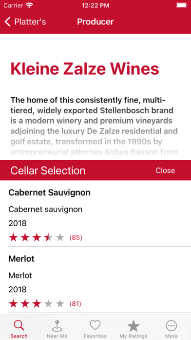 Platter's Wine Guide Screenshot