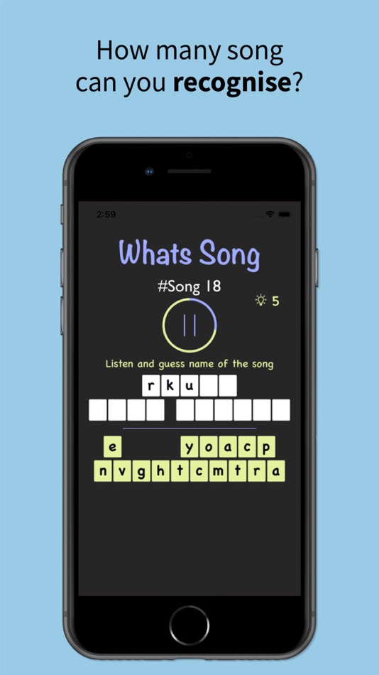 #4. Whats Song -wacky music trivia (iOS) Με: Luan Tran Minh
