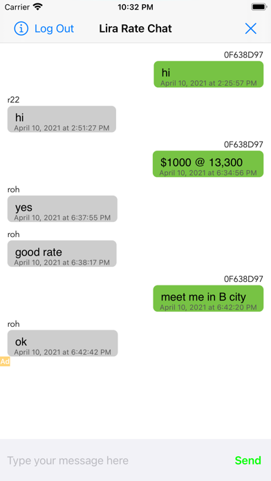 Lira Rate Screenshot
