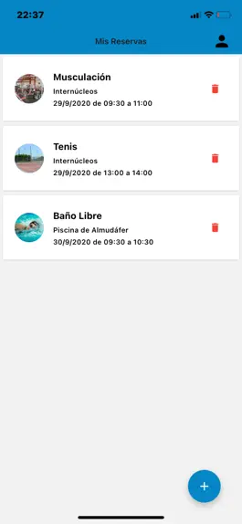 Game screenshot Reservas deportes Sagunto apk