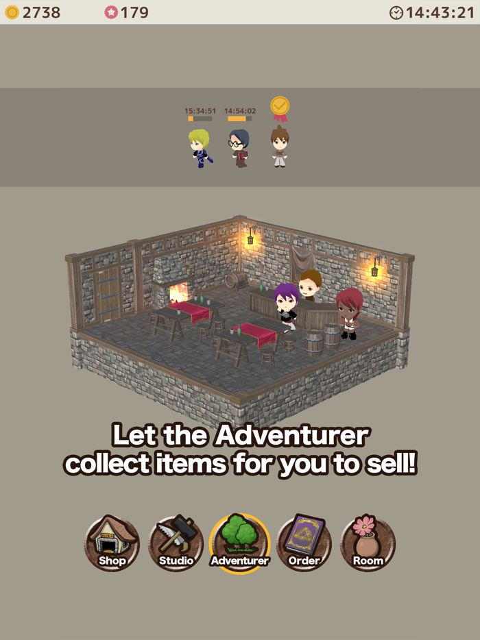 Item shop - crafting game