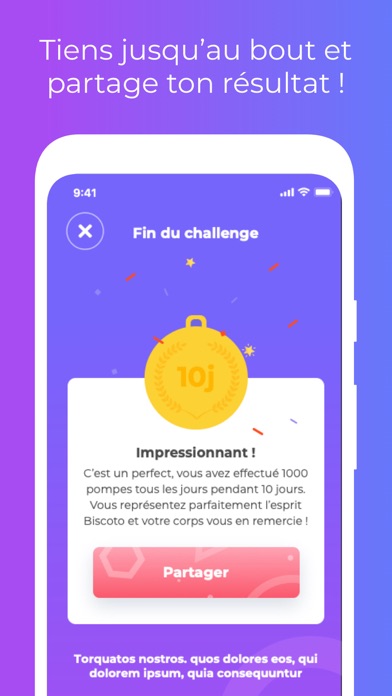 Biscoto - Sports challenges Screenshot