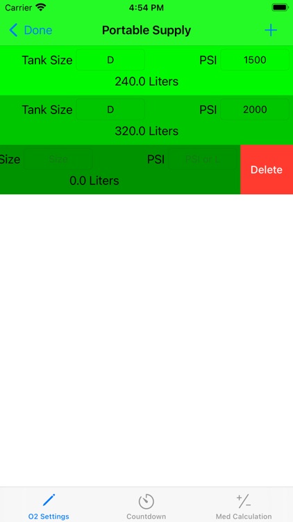 Oxygen Calculation Tool