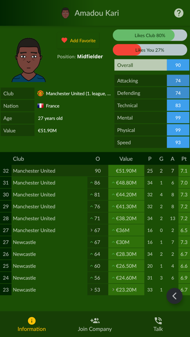 Soccer-Agent Screenshot