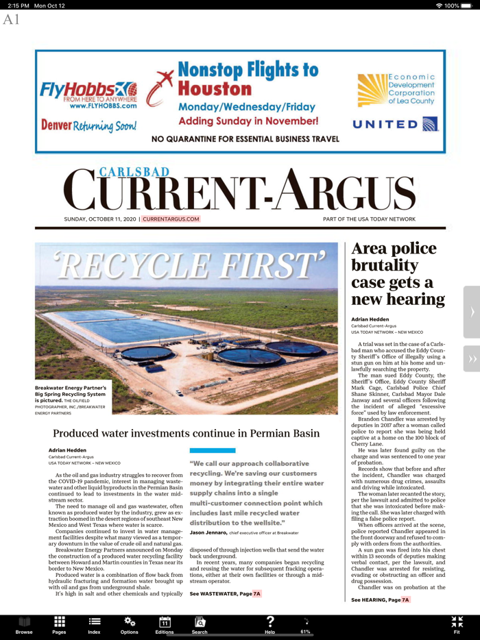 Carlsbad Current-Argus Print