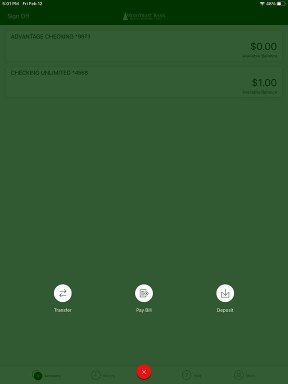 Screenshot #6 pour WoodTrust Bank Mobile