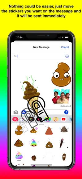 Game screenshot Animated Poop Stickers Pro apk