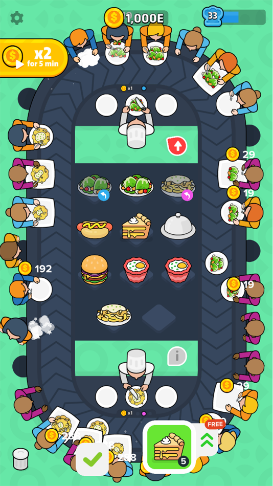 #3. Merge Food Tycoon! (iOS) 由: Gangame Srl