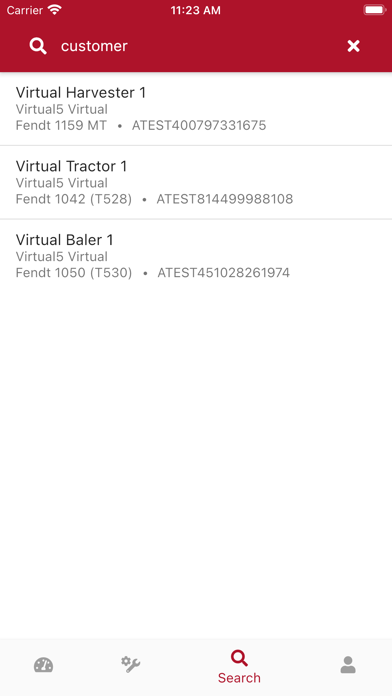 AGCO Connect Dealer Screenshot